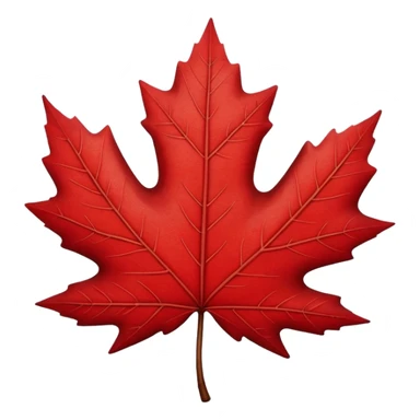 Canadian maple leaf sticker