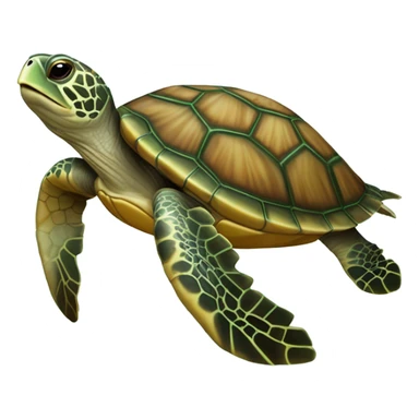 a sea turtle  sticker