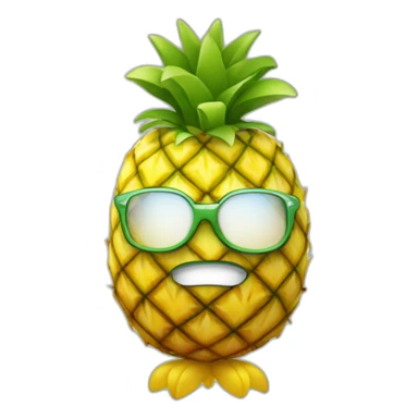 Ananas avec des ailes sticker