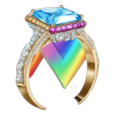 Jonathan Toews as rainbow diamond ring sticker