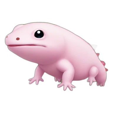 Axolotl climbing a mountain  sticker