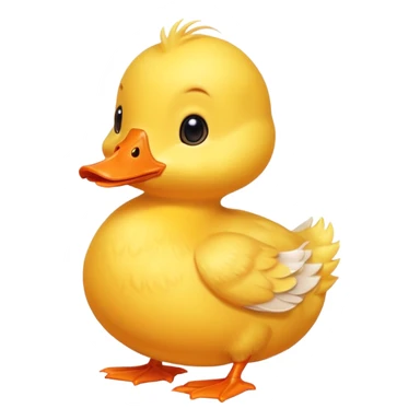 cute baby yellow duck sticker