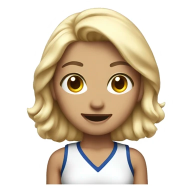 Cheer leader sticker