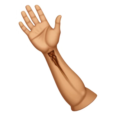 realistic and expressive veiny forearm emoji sticker