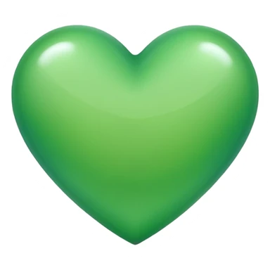 green heart with a gradient sticker