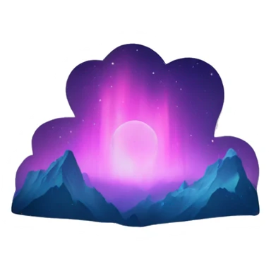 Aurora borealis  sticker
