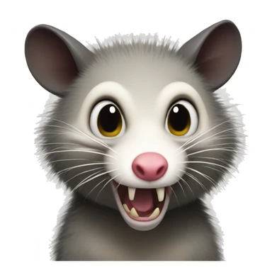 angry opossum epic sticker