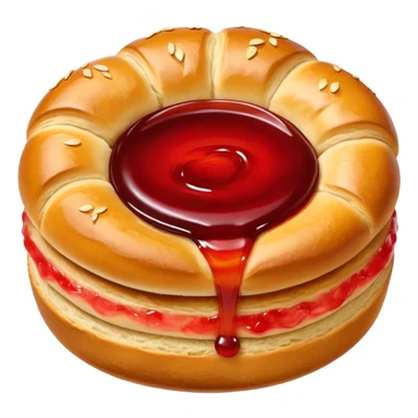 brötchen mit marmelade sticker