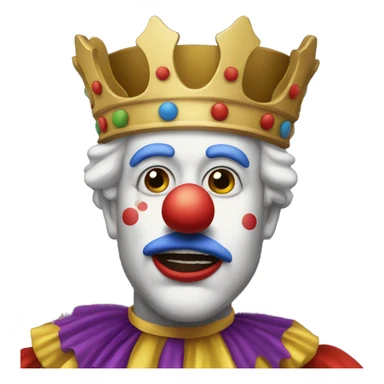 Clown king sticker