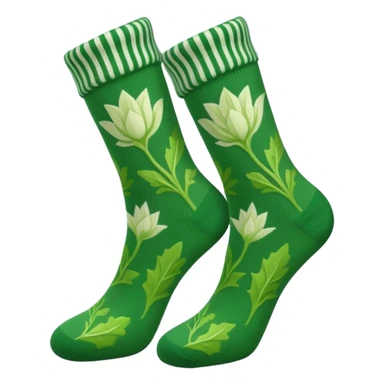 Chaussettes à motifs endives  sticker