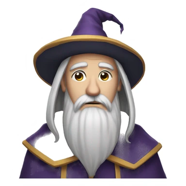 A single Very Sad wizard sticker