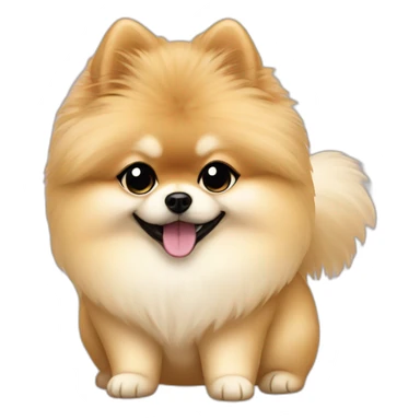 cream pomeranian dressed like taylor swift sticker