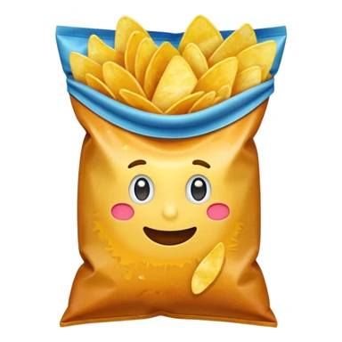 paquet de chips sticker