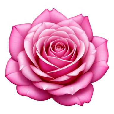 Sparkling pink princess rose sticker