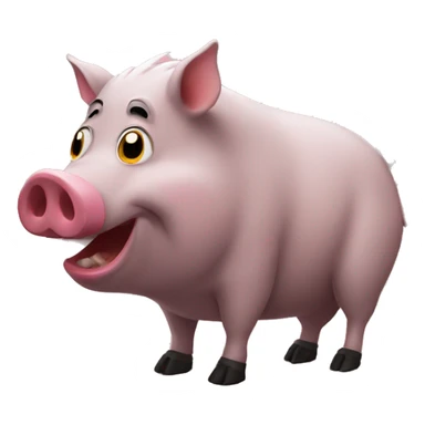 Hog and Log in talking sticker