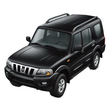 Mahindra black Scorpio sticker