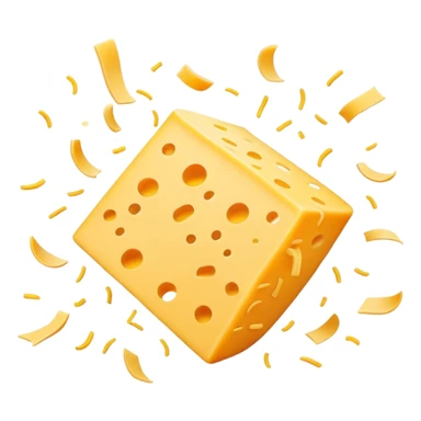 Dancing shredded cheese sticker