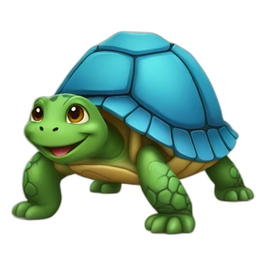 un chat sur une tortue sticker