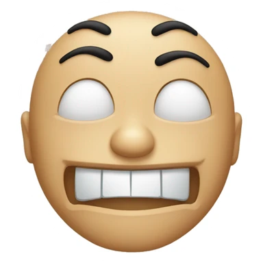 Face w rised eyebrow sticker