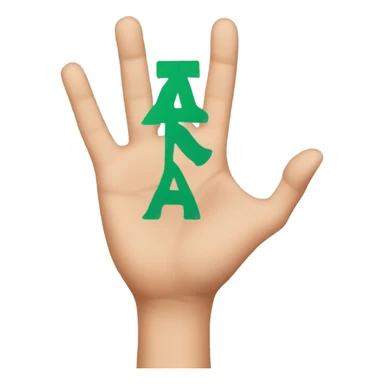 A Hand with the Eastside sign sticker