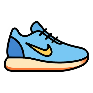 blue Nike shoes sticker