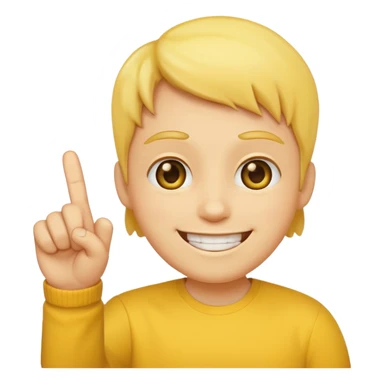 Smile face with middle finger  sticker