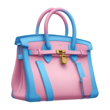  pink blue birkin bag sticker