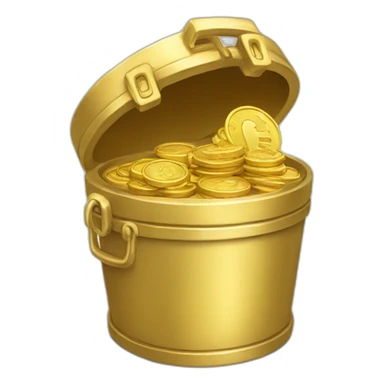 Tresor and many gold coin sticker