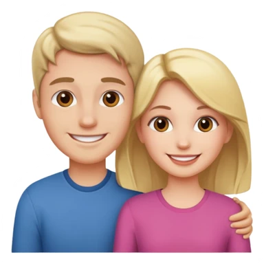  Couple with girl sticker