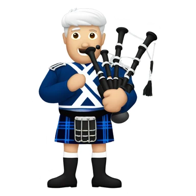 Scotland supporter bagpipes sticker