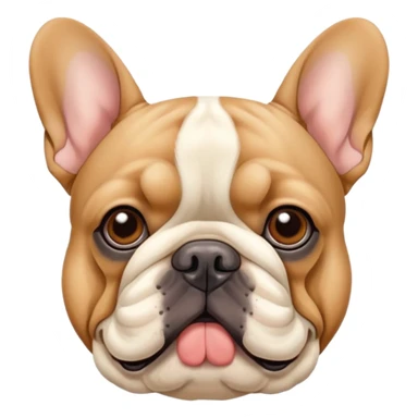 tan frenchie sticker
