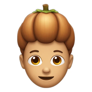 acorn head with shoulders sticker