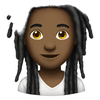 Jamaican with dreads sticker