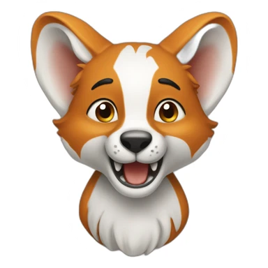 renard sur éléphant sticker