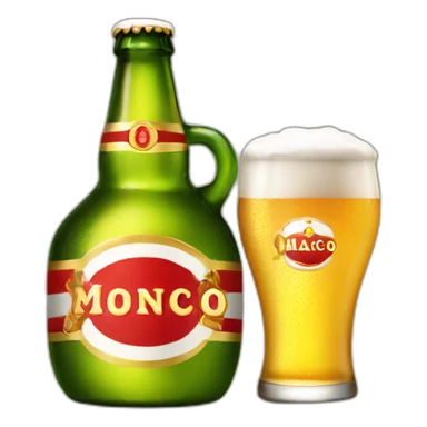 Monaco beer sticker