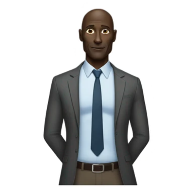 Lance reddick without glasses sticker