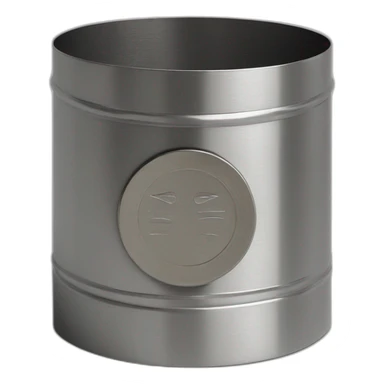 Circular Charity box steel with coin sticker