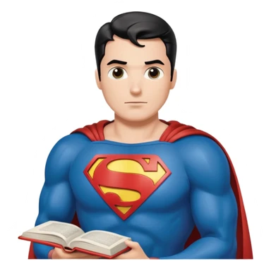 A book with Superman comics sticker