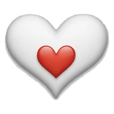 White heart with stamps sticker