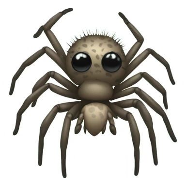 Jumping spider with Christmas tree sticker