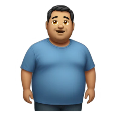 A latino chubby man sticker