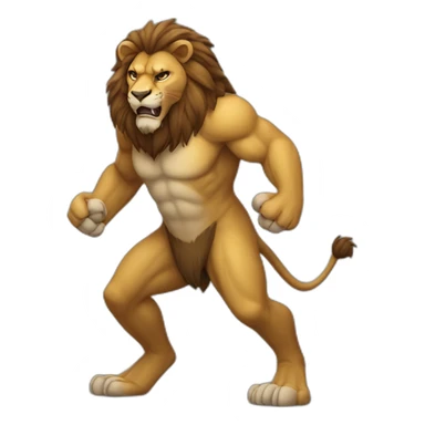 Brutal lion full body sticker