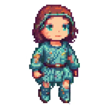 pixel art character doing the Griddy dance, mid-step, bright colors, retro video game vibe sticker