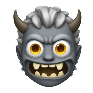 grey demon sticker