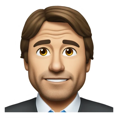 I want you to generate the animoji of Antonio Conte, the trainer of Napoli Calcio sticker