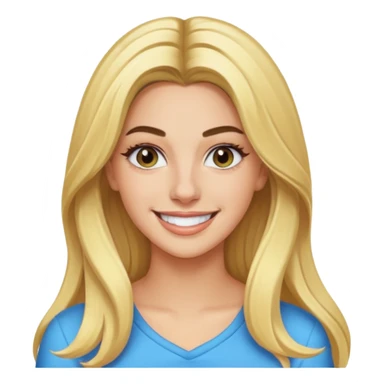 Lele Pons with long blonde hair sticker