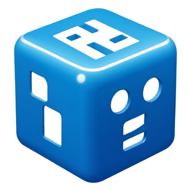 blue Roblox logo sticker