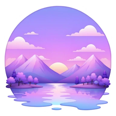  Pastel-white-purple-Iridescent-aesthetic-scenic-scenery-Decoration sticker