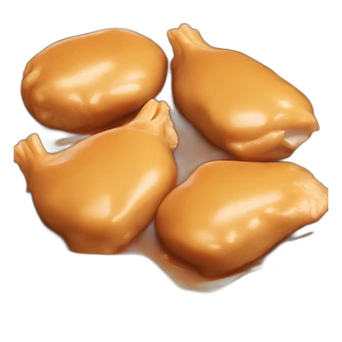 chicken meat in peanut sauce sticker