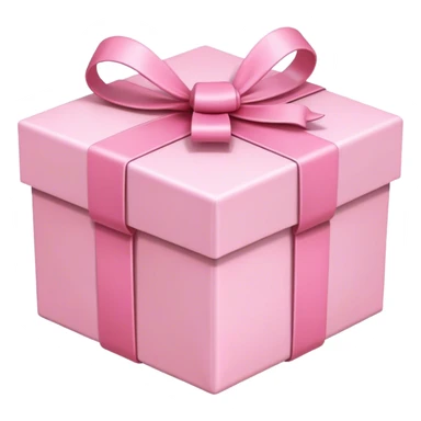Pink pastel gift box sticker